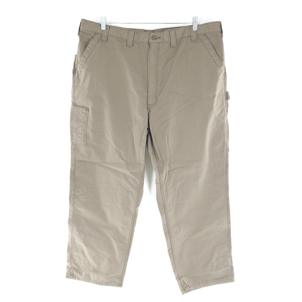 Carhartt Men Pant Loose Fit Canvas Utility Work Pant Cotton Brown 44x30 - NWT